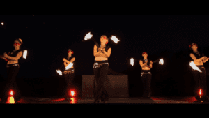 Ardensia spectacle feu pyrotechnique et spectacle de lumière LED
