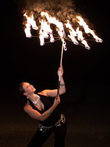 spectacles de feu et lumière
