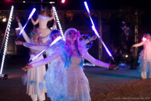 spectacle de lumière LED féerique
