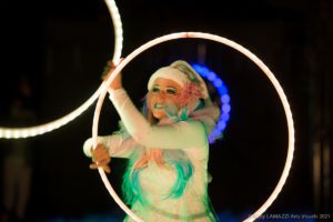 spectacle de lumière LED féerique