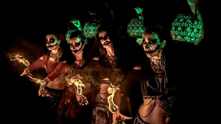 Spectacle nocturne Maleficia pour Halloween, photo de Yann Delcambre - Compagnie Luminescence, n°35