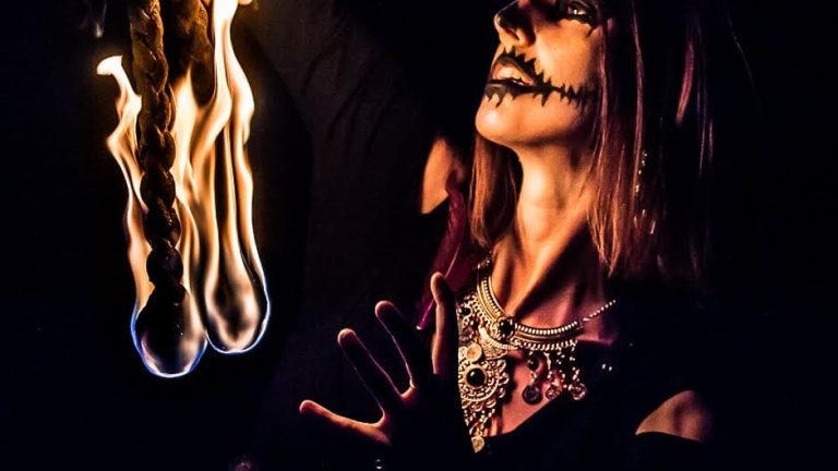 Spectacle de feu Maleficia pour Halloween - Compagnie Luminescence, n°15
